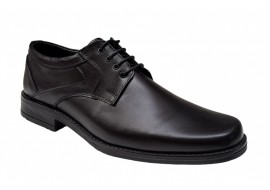 Pantofi barbati, eleganti, piele naturala, Negru - GKR06N